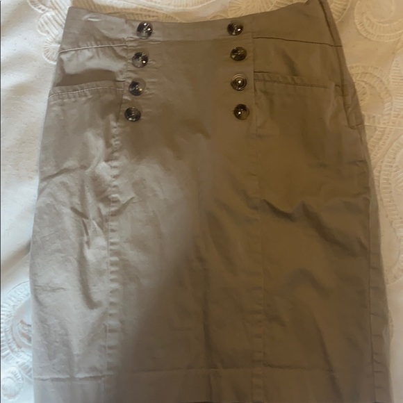 Khaki Pencil Skirt